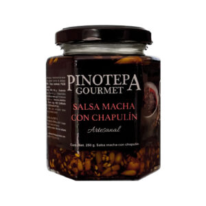 Frasco de Salsa Macha con Chapulín de 250 gramos