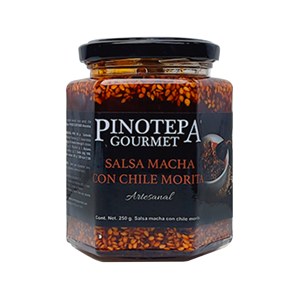 Frasco de Salsa Macha de Chile Morita de 250 gramos