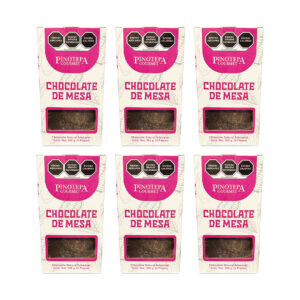 Paquete de 6 Cajas Chocolate De Mesa Gourmet Artesanal 300g c/u