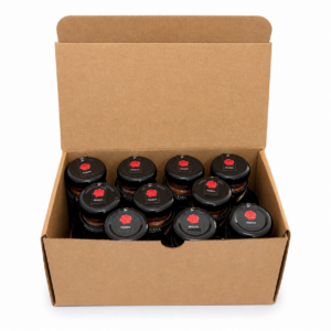 Paquete Caja de 24 Minis Gourmet Artesanal | Salsas, Sales o Mermeladas 24pz